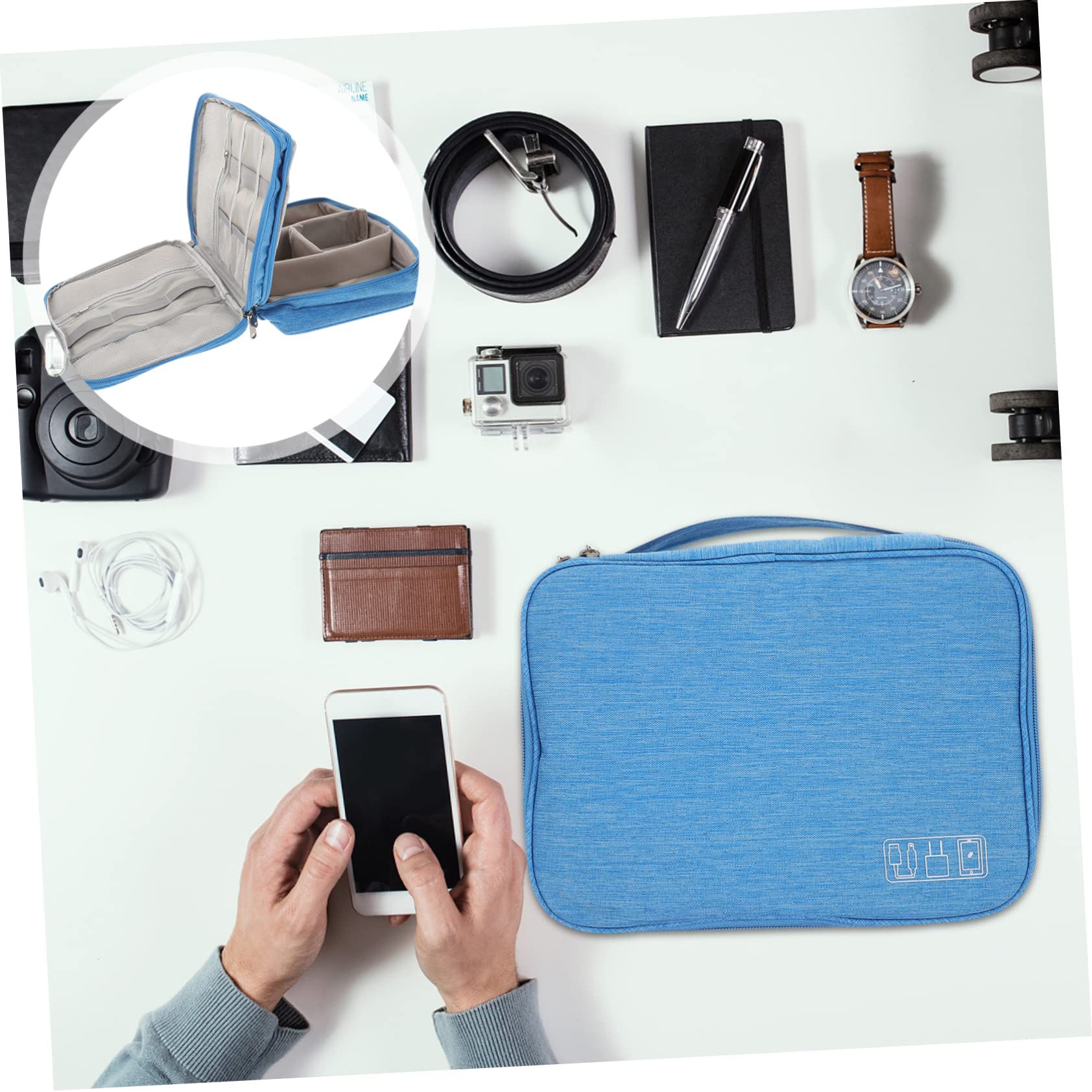 CIYODO Borsa Organizer Cavi da Viaggio in Poliestere — immagine 2 di 10