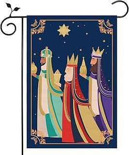 Nepnuser Feliz Dia de Reyes Garden Flag Epiphany Day Decoration Three Wise Men Holy Kings Double Side Lawn Front Yard Sign