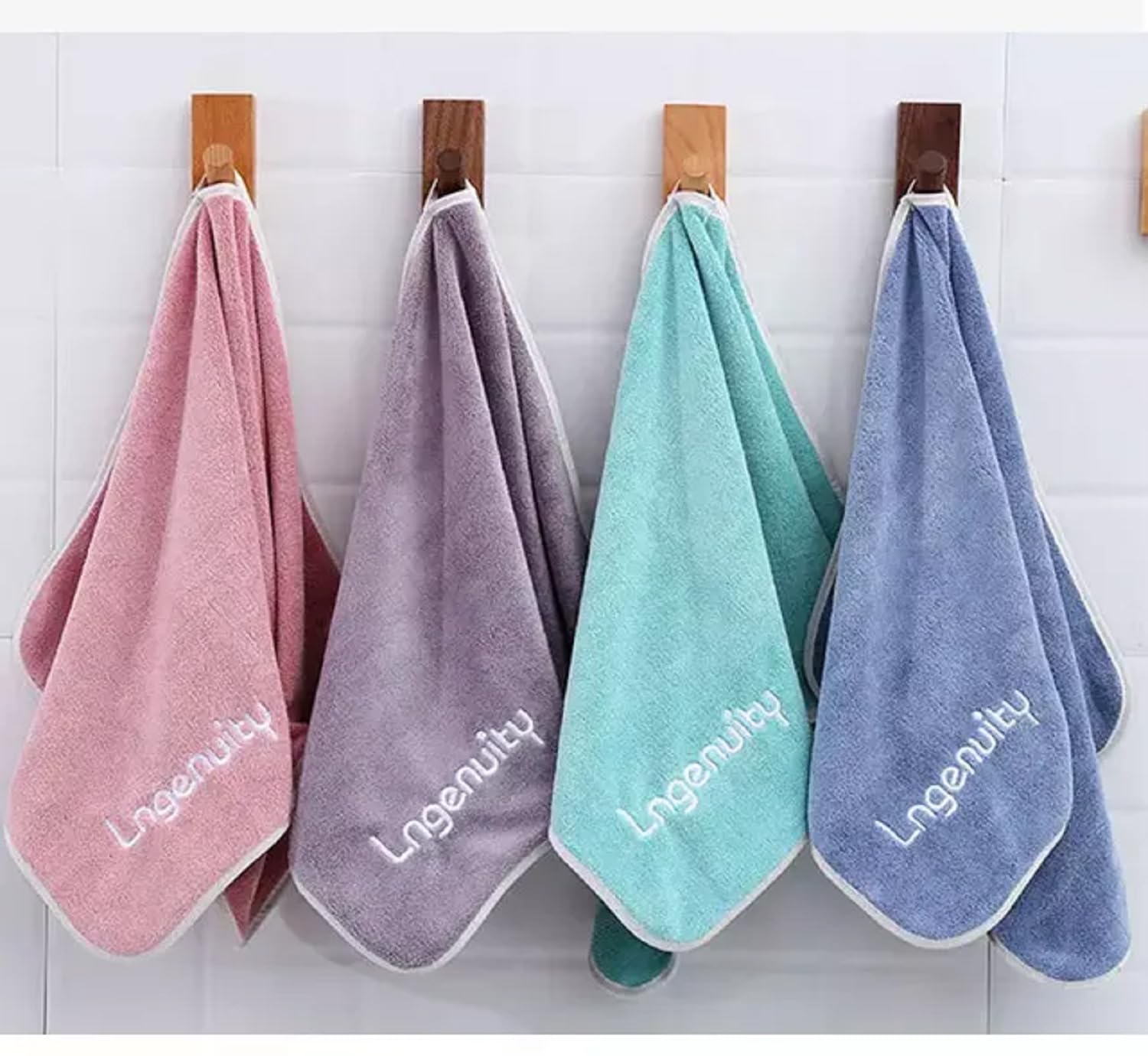 Khillayox Microfiber Anti-Bacterial 300 GSM Midium Size Hand Towel | Super Soft and Absorbent Multipurpose Towels for Bathroom, Gym, & Workout Towels - Set of 4 (60 x 40) - (Multicolor) (B0BNF4Q181) Amazon Price History, Amazon Price Tracker