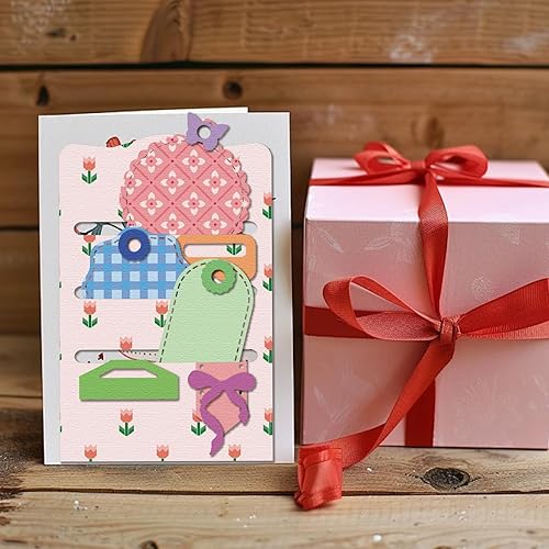 Miniatura 4 de GLOBLELAND Marco de sello abstracto, troqueles de metal, troqueles de corte de franqueo, plantillas de metal para hacer tarjetas, herramienta de