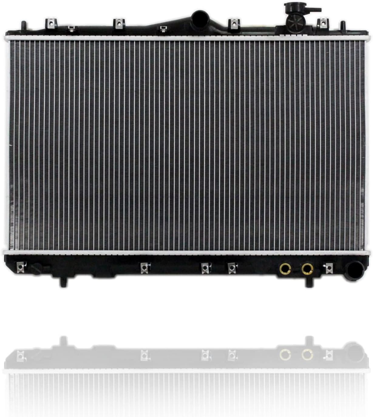 Radiator - Pacific Best Inc. OEM Compatible/Replacement for 95-98 Hyundai Sonata Manual Transmission - Plastic Tank Aluminum Core - 2531034000
