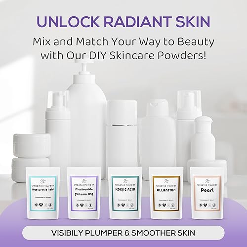 Miniatura 7 de Polvo de niacinamida prémium para el cuidado de la piel de bricolaje - 99% de pureza, alivia las imperfecciones de la piel, reduce los signos de