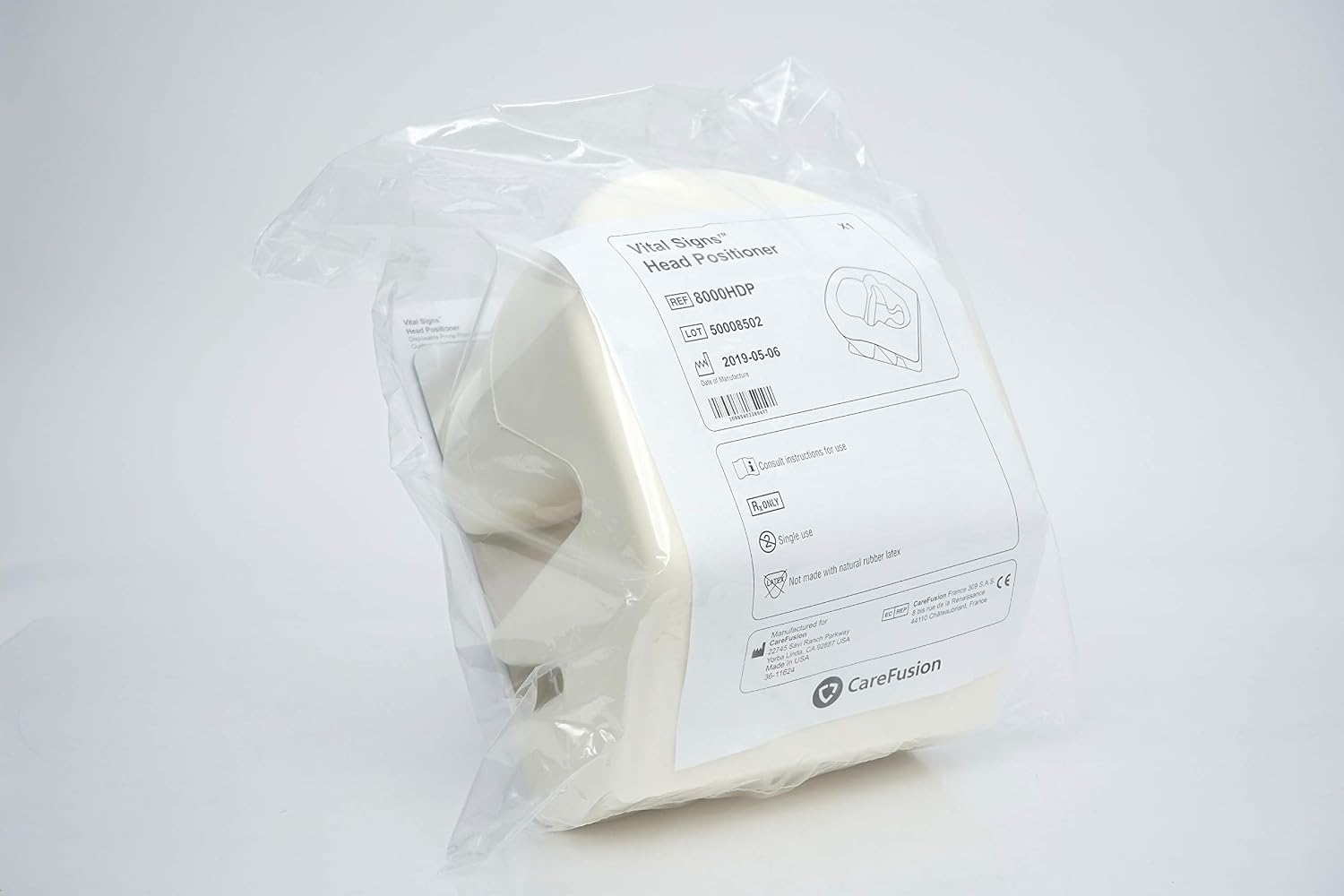 8000HDP Vital Signs Head Positioners, Headrest, Surgery, Disposable, Pack of 6