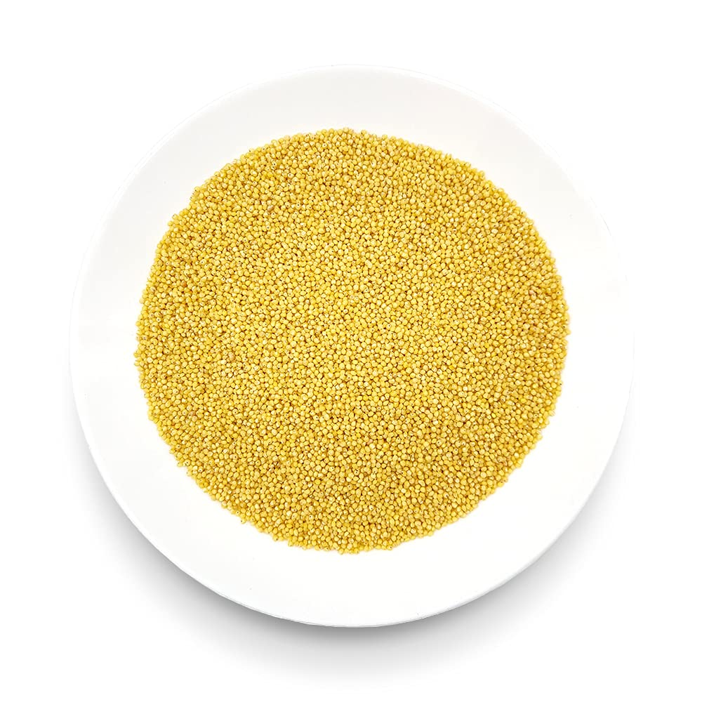 Oltresole, Miglio Decorticato Biologico 5 kg, Cereale Bio Ricco di Fibre e Minerali, Miglio Giallo in Grani per Uso Alimentare, Formato Convenienza
