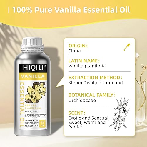 Miniatura 329 de HIQILI Aceite esencial de albahaca de 1 fl oz, 100% puro sin diluir para la piel, difusor, 1.0 fl oz