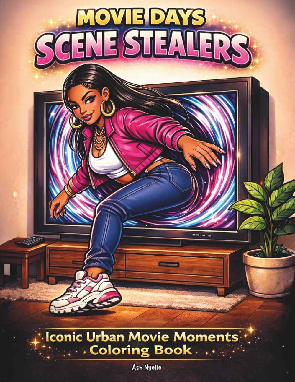 Movie Days: Scene Stealers: Iconic Urban Movie Moments Coloring Book: A Bold and Sassy Urban Baddie Coloring Book Featuring Iconic Movie-Inspired Scenes with Attitude and Style