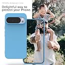 YATWIN Silicone Back Case for Google Pixel 10 Pro XL, Soft-Touch, Shockproof Phone Back Cover for Google Pixel 10 Pro XL - Sky Blue gallery image
