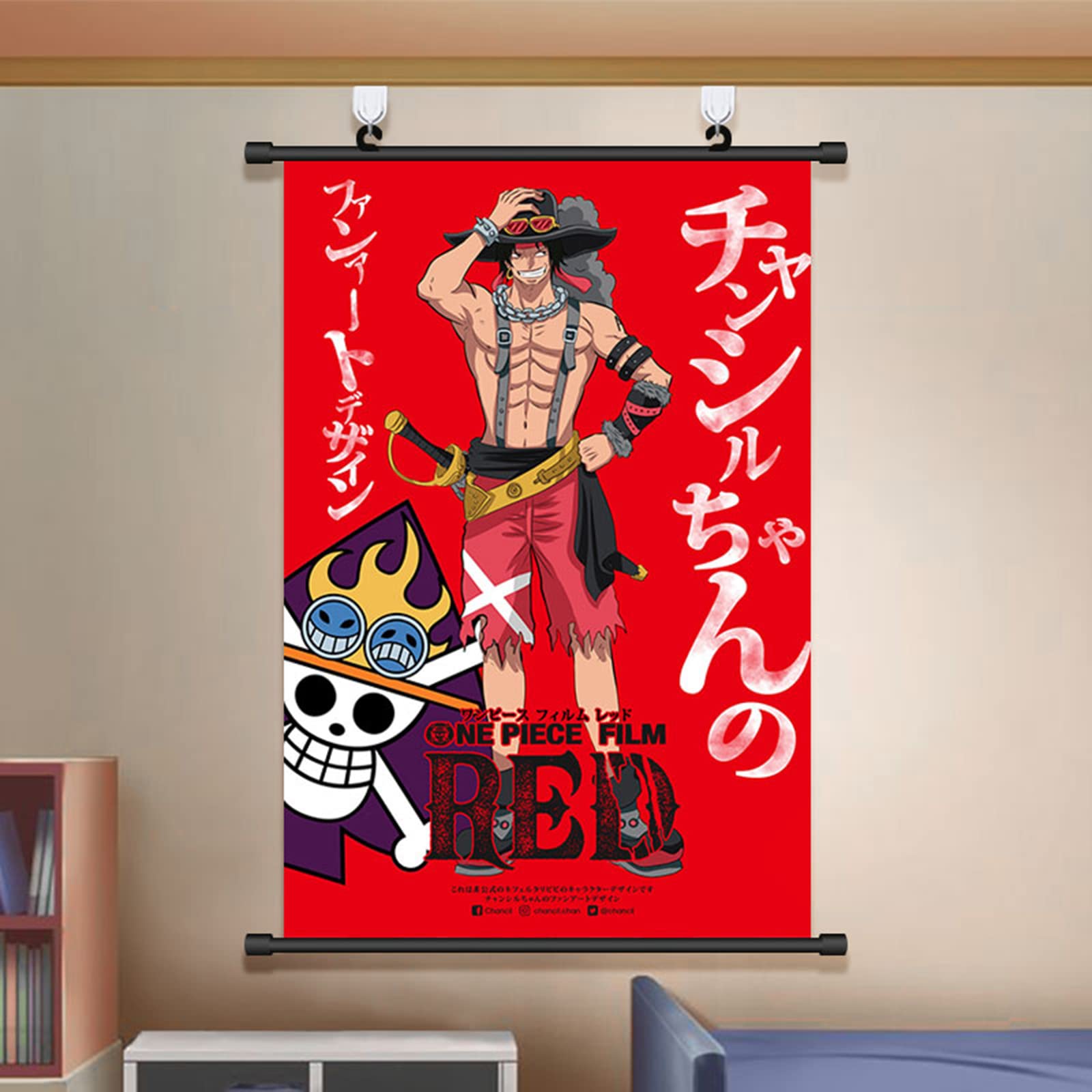 Amazon.co.jp: ワンピース タペストリー ポスター ルフィ ウタ サンジ