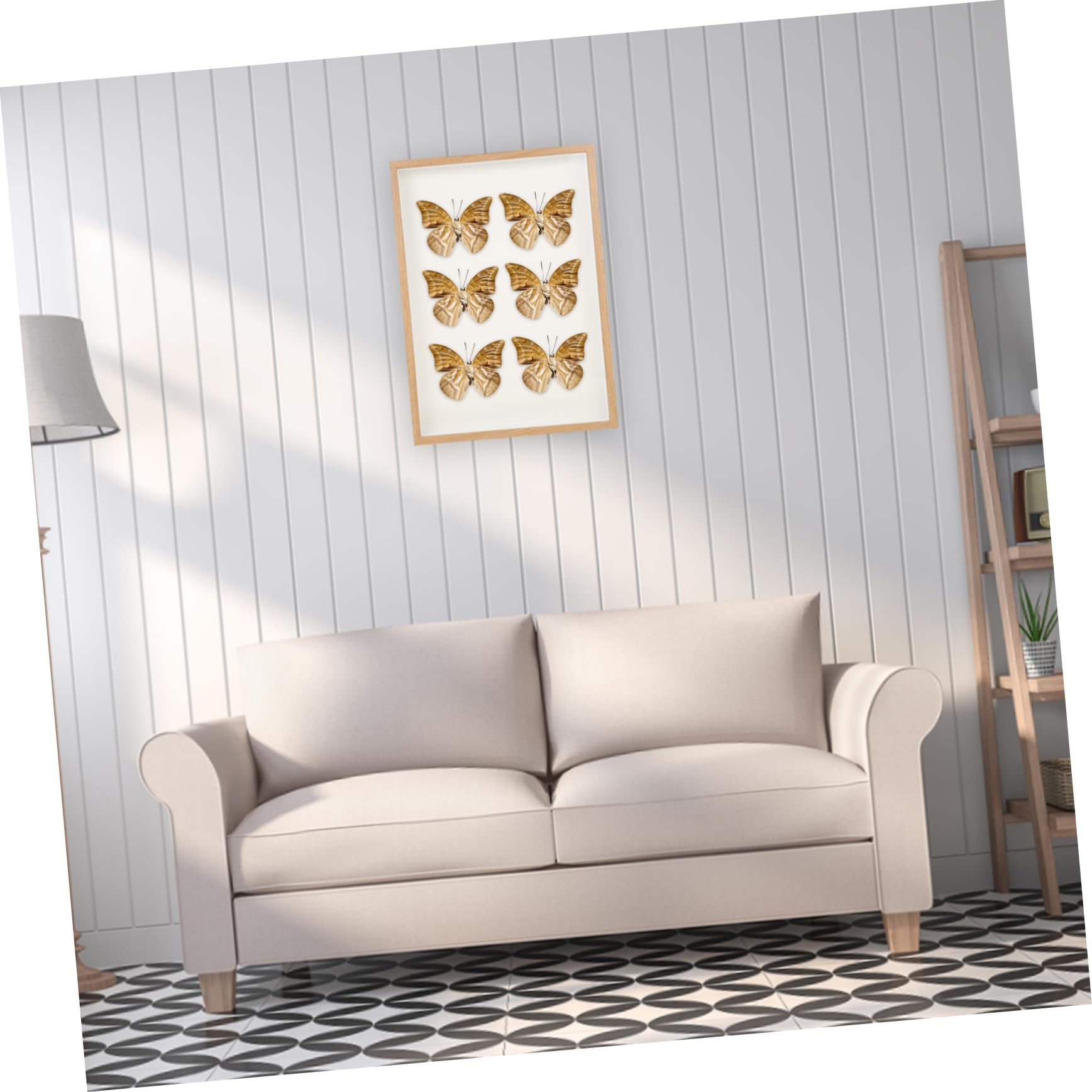 POPETPOP Bilderrahmen 10x15 Weiss Holz Platzsparend mit Stabilem Standfuß und Feiner Verarbeitung für Wand oder Tisch