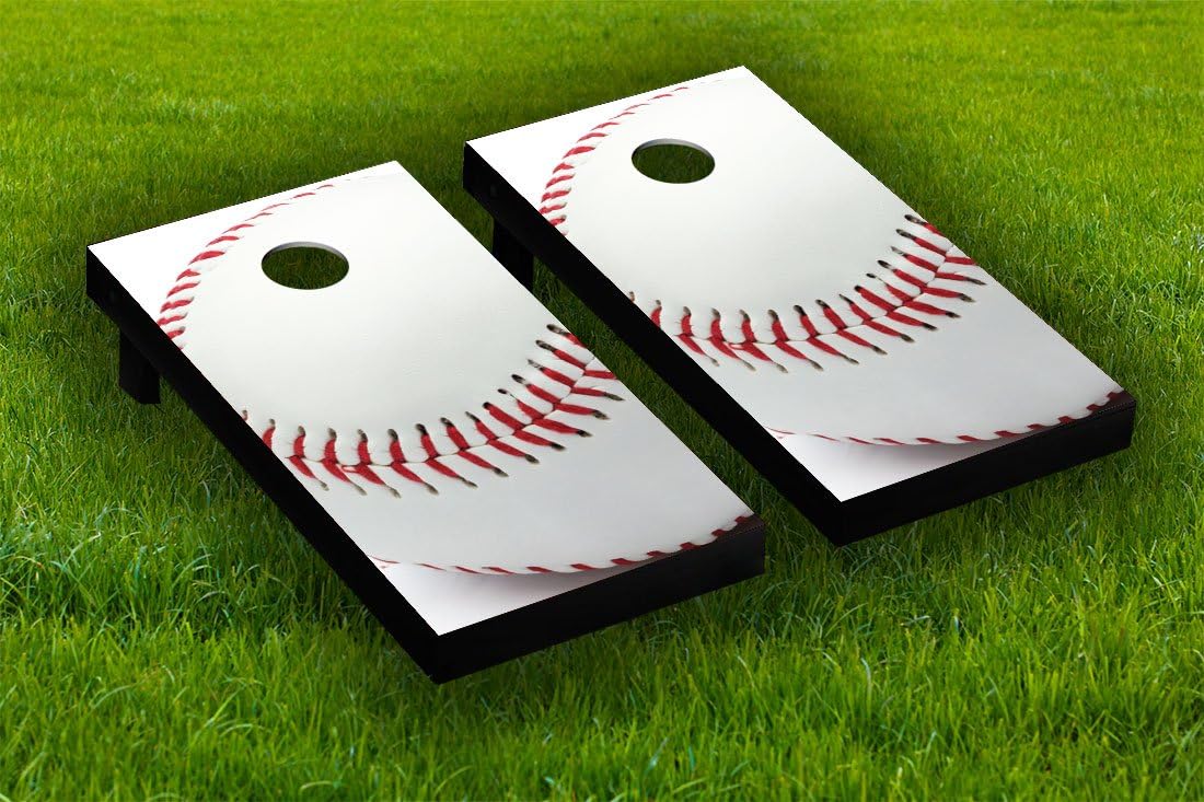 Baseball Cornhole Board Wraps Laminated Sticker Set Skin Decal