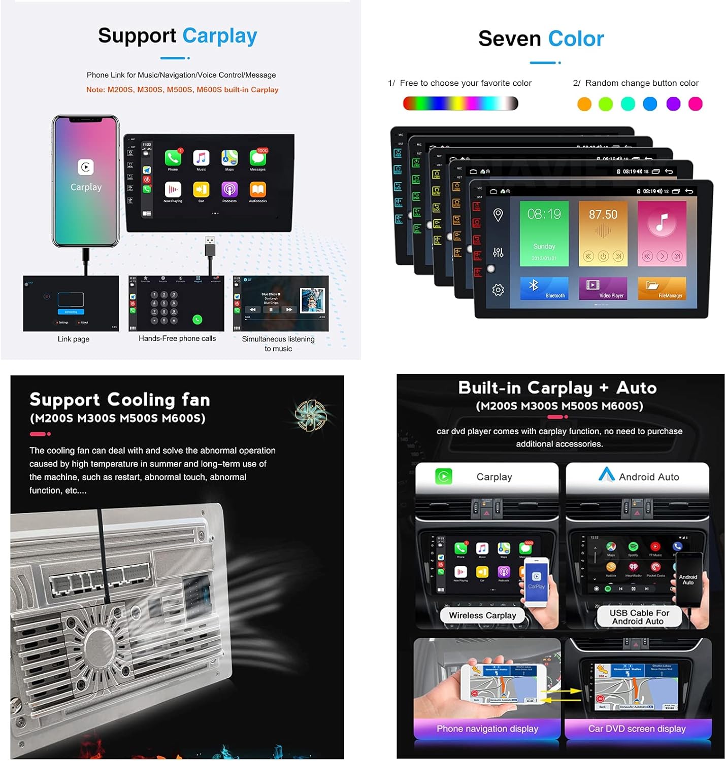 Car Infotainment System 9 Inch Touch Screen Radio for Honda Stepwagon 2.0 RK1 2009-2015 Car Stereo, Support Carplay DSP Bluetooth WiFi Mirror-Link Steering Wheel Control