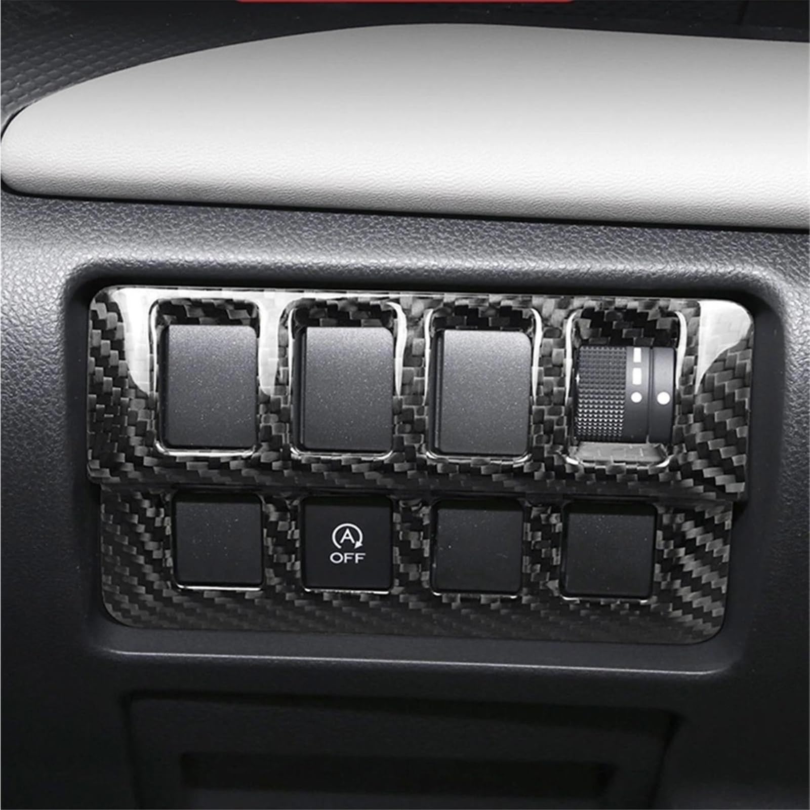 Autocollants intérieur voiture Pour Subaru Pour WRX Pour VB Pour STI Pour S4 2022-2024 Phare Intérieur Bouton De Commutation Panneau Cadre Garniture De Couverture