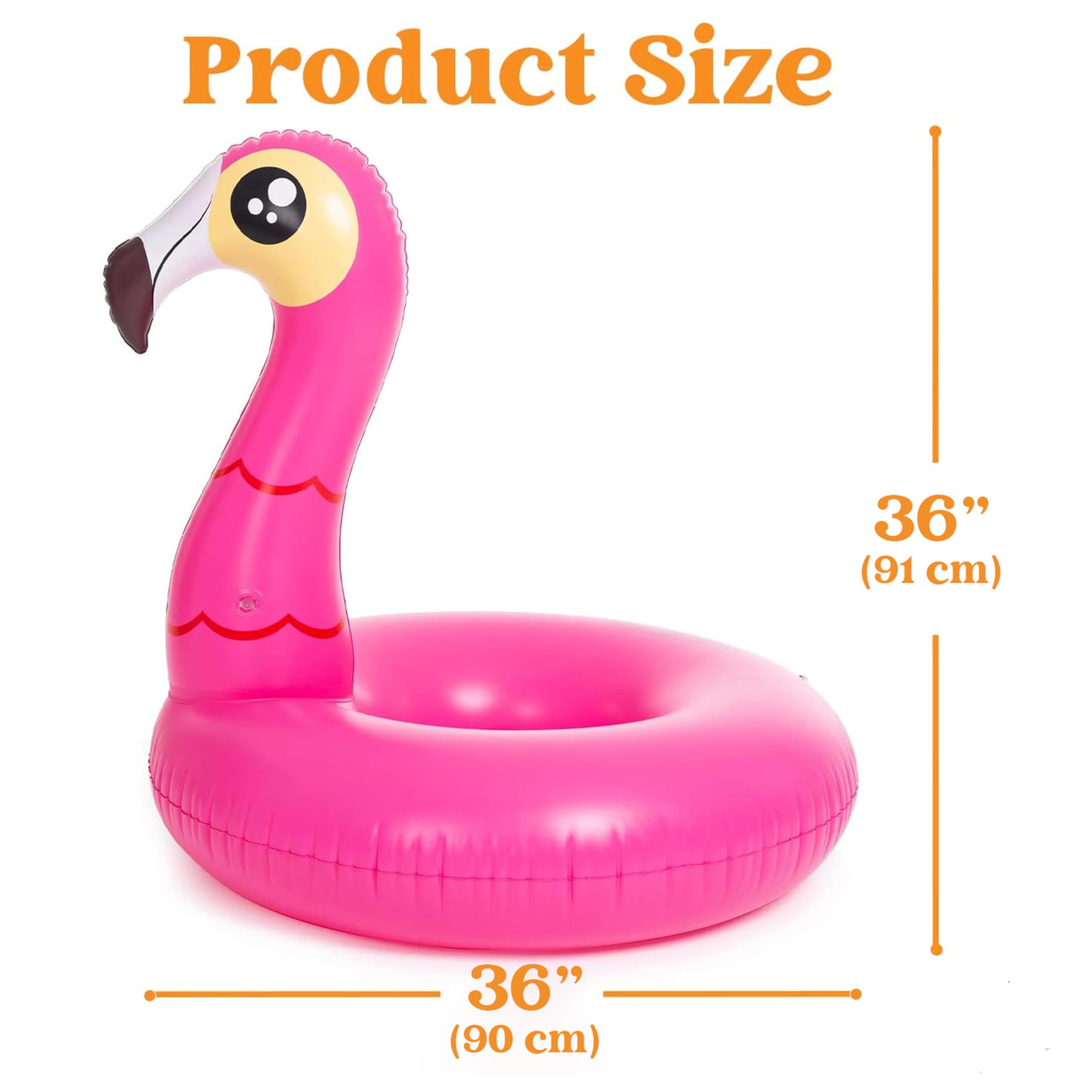 JOYIN 2 Cavalcabile Fenicotteri Gonfiabili, Unicorno Gonfiabili Piscine Adulti Bambini Galleggiante per Piscina, Giochi per Piscina per Beach Party Feste Ferragosto Vacanze Estive