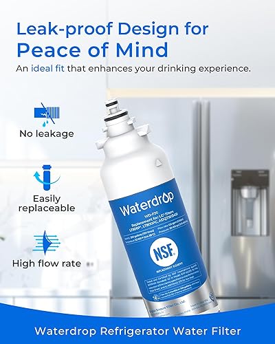 Miniatura 3 de Waterdrop Reemplazo ADQ73613401 para LG LT800P, ADQ73613402, ADQ73613408, ADQ75795104, Kenmore 9490, LSXS26326S, LMXC23746S, LSXS26366S, Filtro de