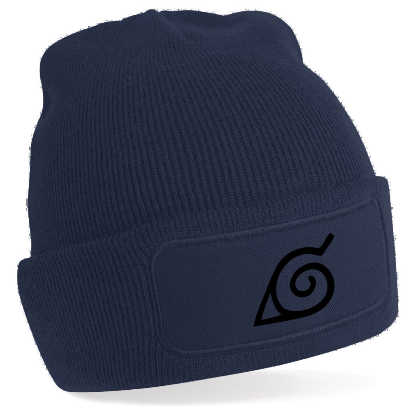 Geeky Headwear By Big Mouth Konoha Leaf Beanie - Navy Beanie