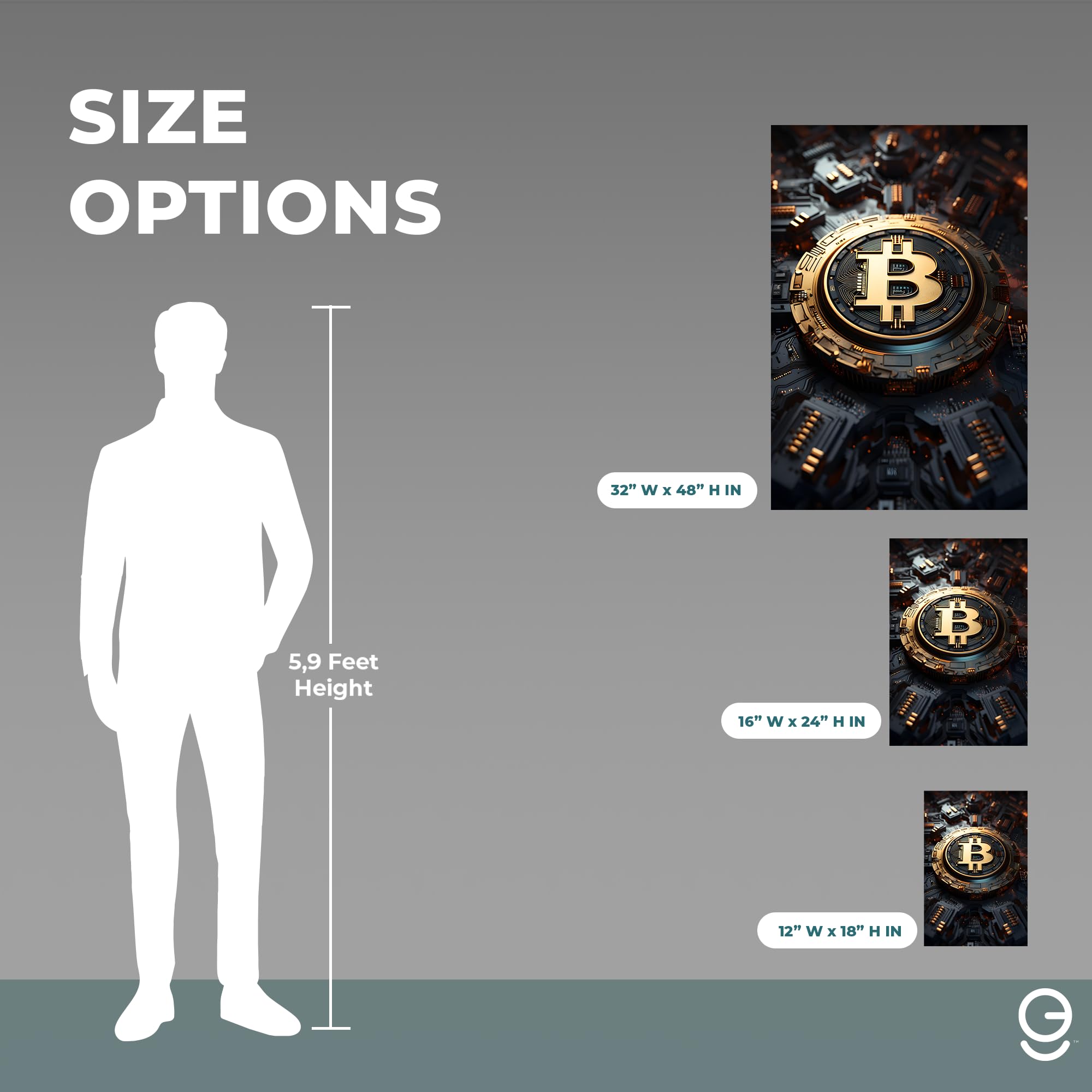 Amazon.com: Crypto Acrylic Wall Art Bitcoin Home Decor | Modern Interior  Design | Acrylic Wall Art | Crypto Inspired Wall Decor | Multiple Size and  Wood Support Options (12