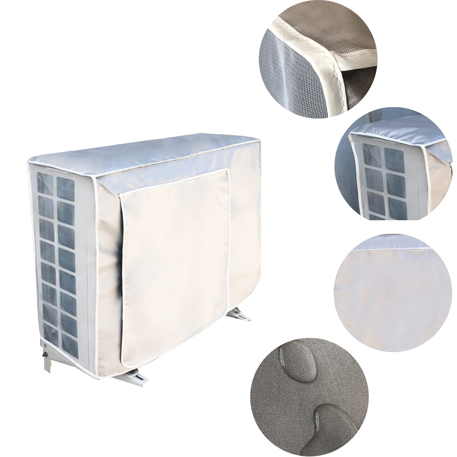 Anawakia Copertura per climatizzatore esterno, impermeabile, protezione antipolvere per la casa (96 x 40 x 70 cm