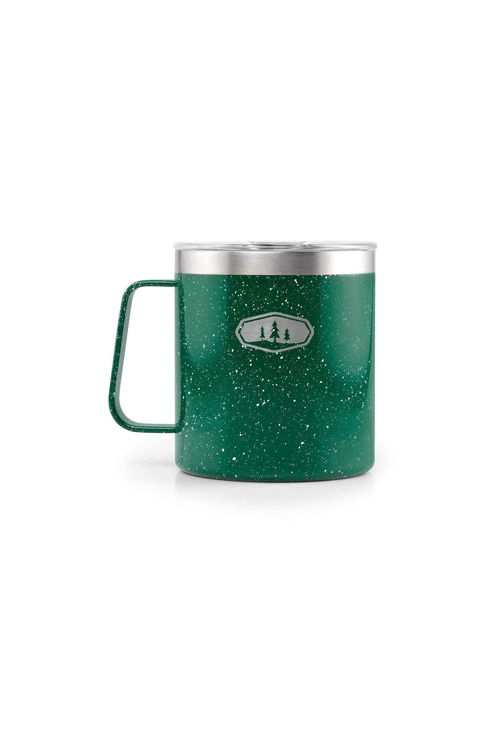 GSI Outdoors Glacier Stainless Camp Cup - 444 ML (Green Speckle)
