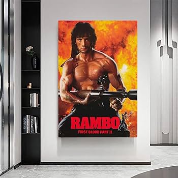 ランボー／怒りの脱出』 長X350 国内B1判 ポスター 楽天市場