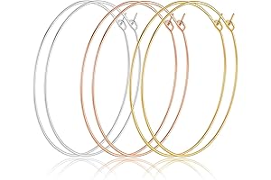 Multipack Dainty Large Thin Gold Hoop Earrings for Women