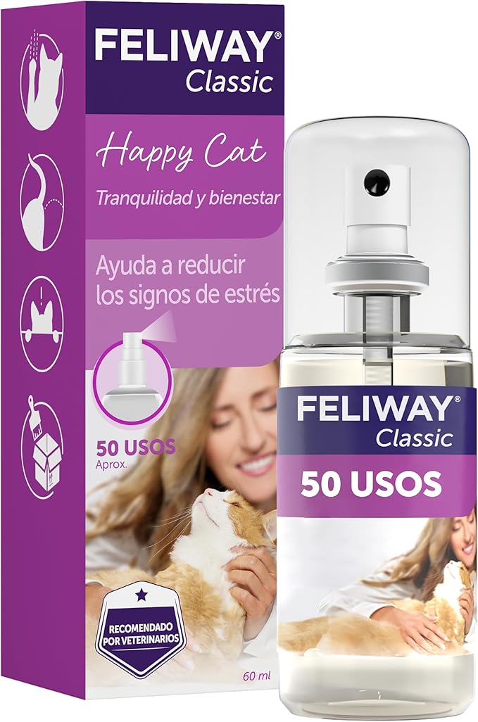 FELIWAY Classic Spray - Feromonas para calmar gatos y reducir marcajes