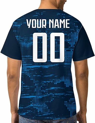 Miniatura 9 de Camisetas de fútbol personalizadas con banderas nacionales, nombre y número personalizados para hombres, mujeres, jóvenes, camiseta de fútbol,