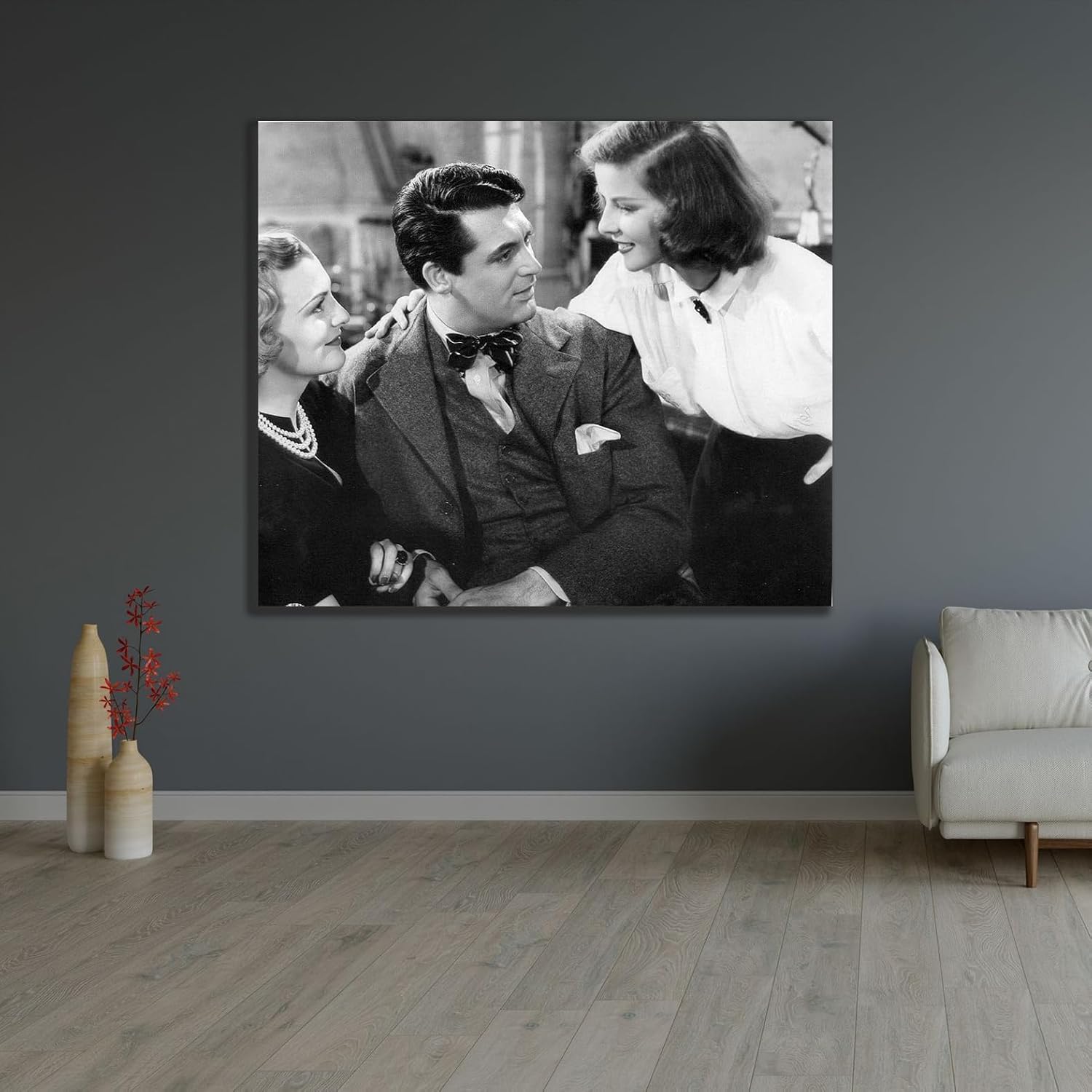 ArtDirect Cary Grant - Holiday Unframed Art Print Giclee Poster by Hollywood Photo Archive - Ready for Framing with Customization Sizes 9x8, 13x11, 19x16, 28x24, 43x36, and 57x48 Inches