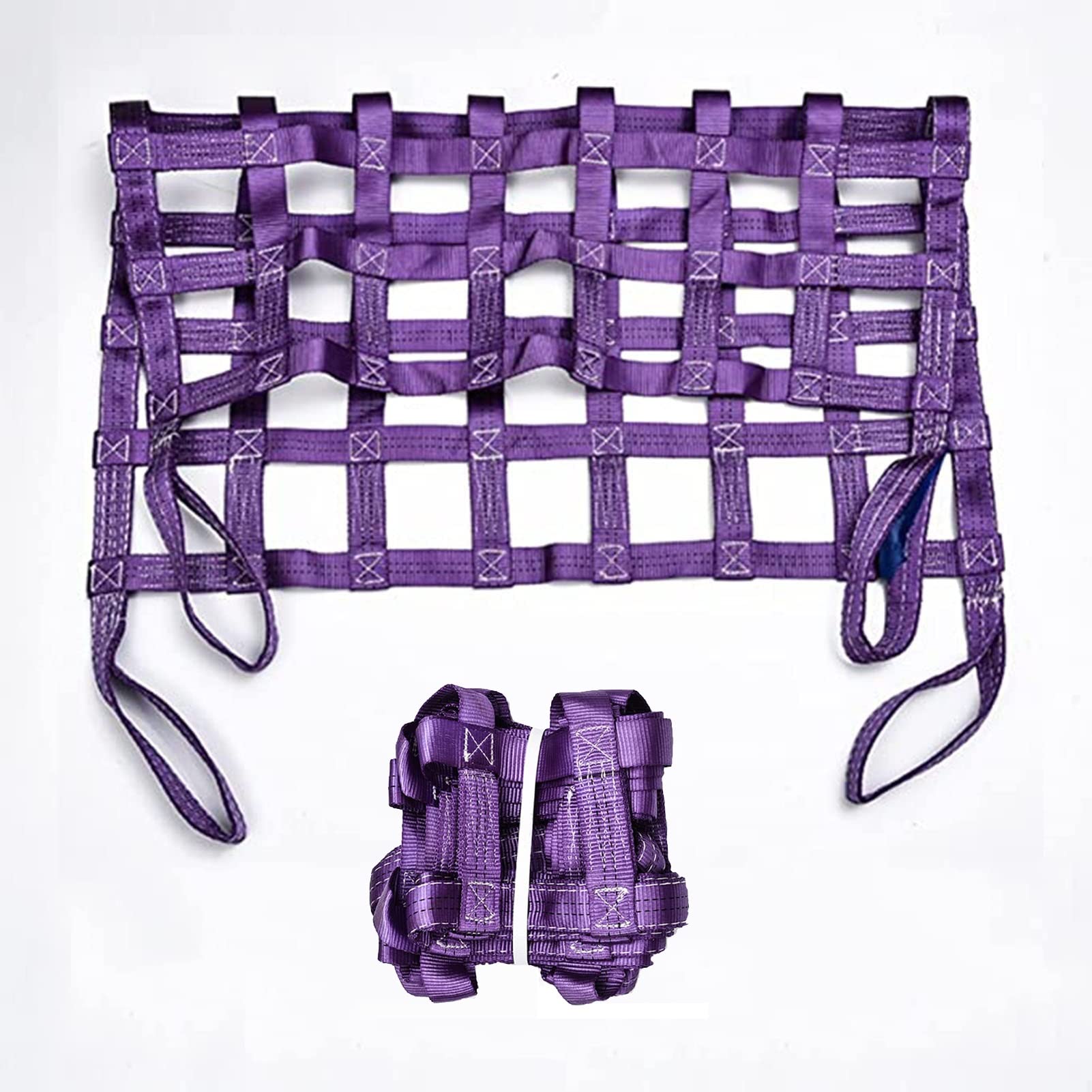 WQPMNYG Nylon Cargo Lifting Net-Lifting Hoisting Net,Elastic Cargo Netting,Cargo Lifting Net,Pallet Cargo Net,Loading and Unloading Heavy Objects,Load 0.3-3.5T