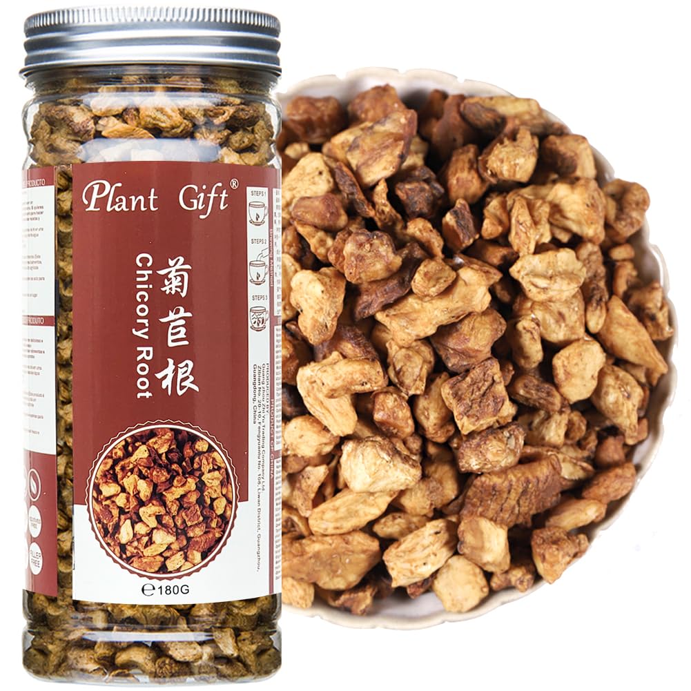 PlantGift Chicory Root Tea 180G/6.34oz 菊苣根 Chicorée Kaffee reichhaltig, Koffein, natürlicher Tee- und Kaffee -Ersatz, Keto, koscher