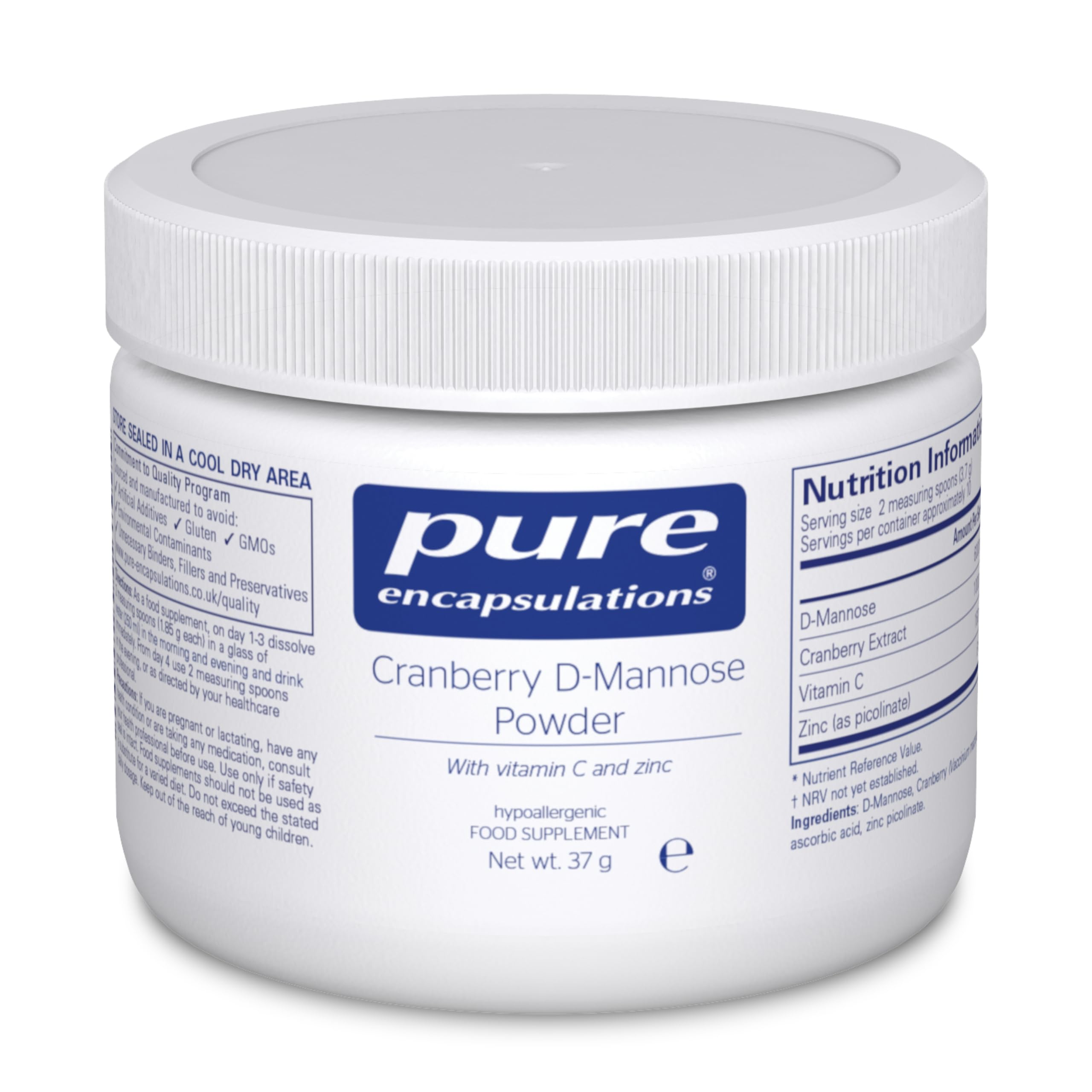 Pure Encapsulations Cranberry D-Mannose Powder, 37g