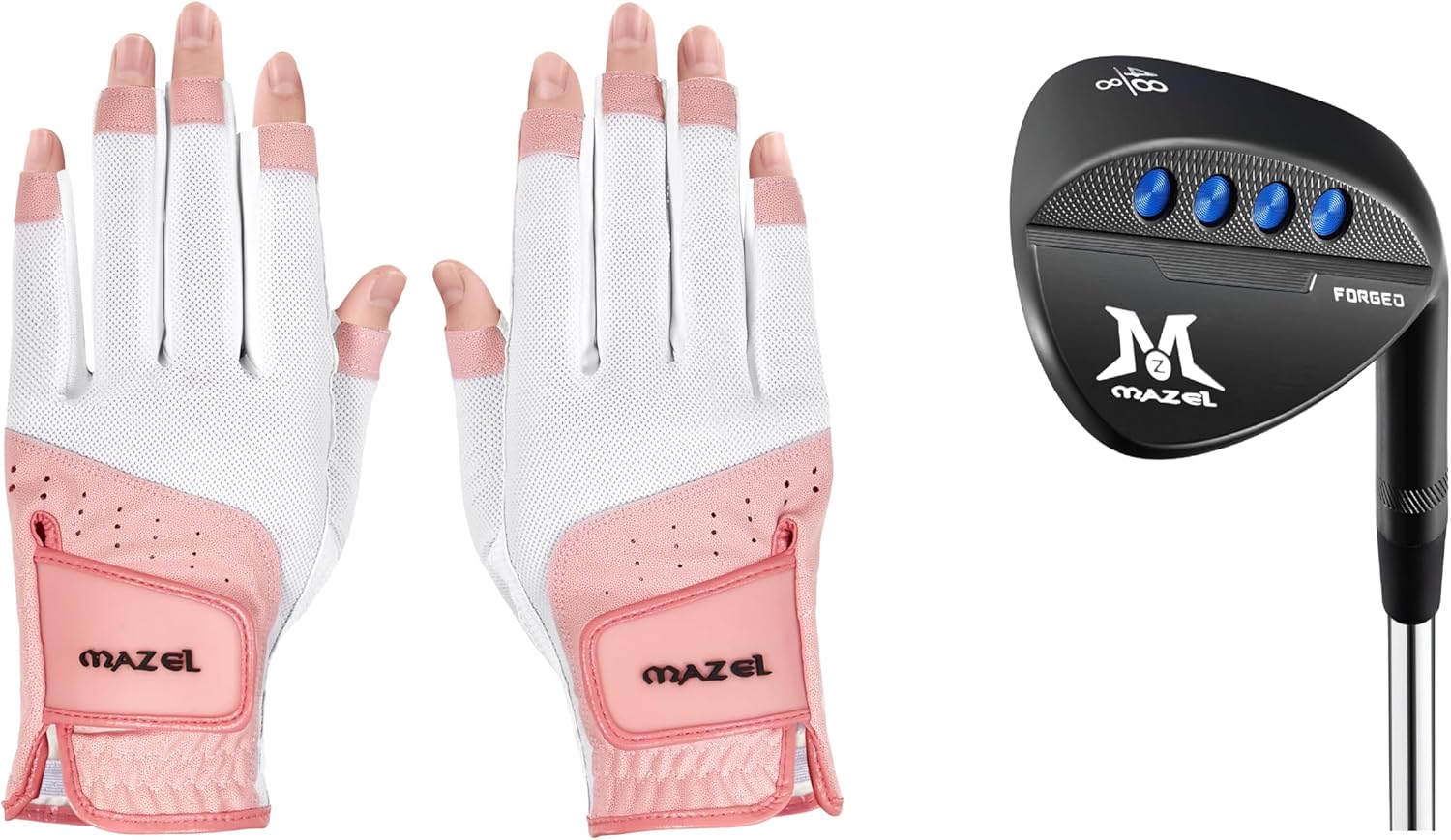 MAZEL Golf Wedge Club & Women's Golf Gloves,Bundle of 2
