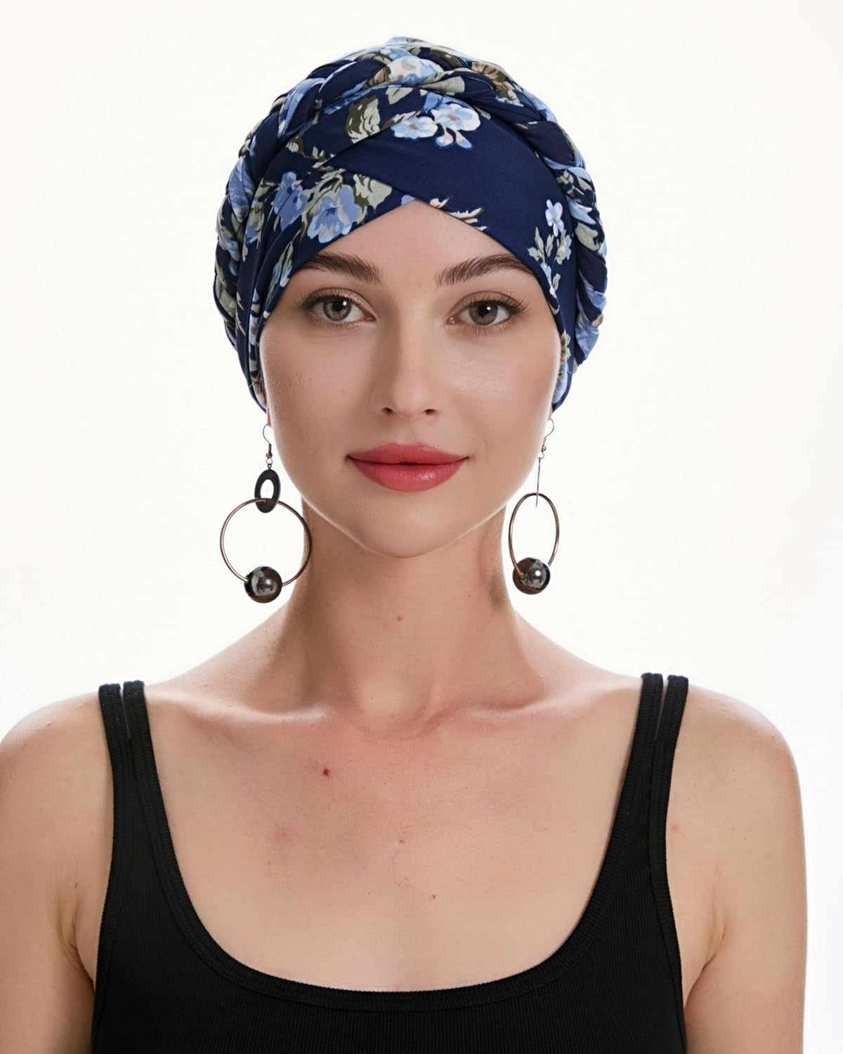 ZLYC Chemo Headwear for Women Pre Tied Turban Headwear Lightweight Beanie Hat - Image 2