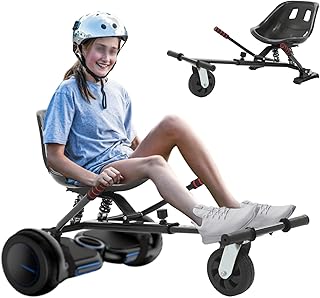 Hoverboard Sitz Verstellbar, Sitz Für 6.5"-10" Hoverboards, Hoverkart Sitz Für Kinder Und Erwachsene, 100 Kg Tragfähigkeit, 70–95 Cm Einstellbare Länge