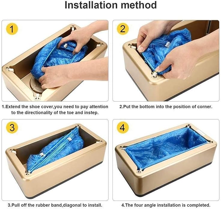Faltbarer Schuhüberzughalter (rot) Mit Türhänger - 20x20x25 Cm Gefaltet, Wasserdichter Oxford-Stoff - Ideal Für Hausbesichtigungen