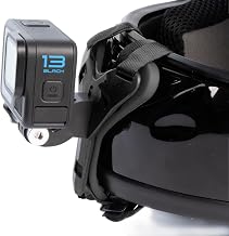 REFLEX CAMERA Motorcycle Helmet Chin Mount with Adjustable Straps for GoPro Hero 13/12/11/10/9/8/7/6/5 Black, Go Pro, DJI Osmo Action 5 pro/4/3/2, Insta360 ONE R, AKASO/Campark/YI and More