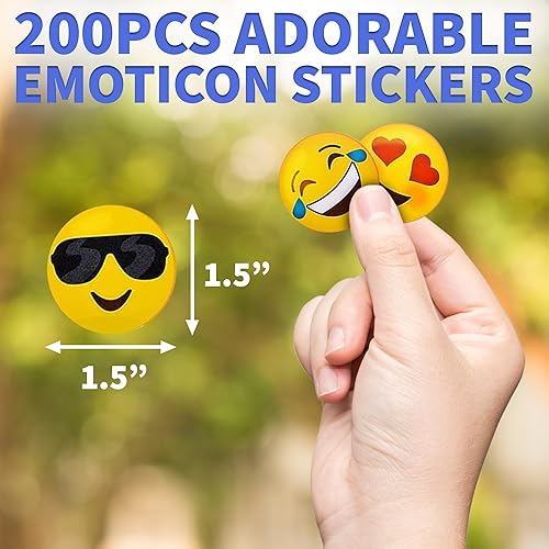 Miniatura 2 de Pegatinas de emoticon  2 rollos  Recuerdos de fiesta infantil, premios de juegos, juguetes novedosos, decoración de pared, álbumes de recortes,