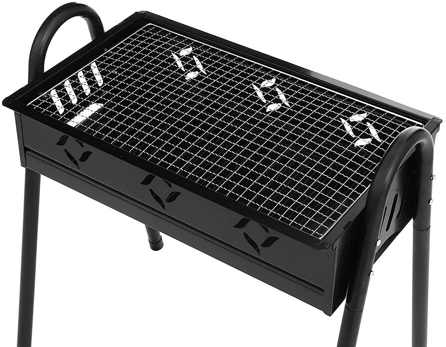 Grill na świeżym powietrzu w pomieszczeniu węglowy Przenośny składany grill Łatwy montaż i demontaż Zestaw do gotowania grilla,Grill ogrodowy
