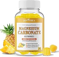 Vista 9 de Paquete de 2 gomitas de carbonato de magnesio de 500 mg, suplemento de magnesio de alta absorción para mujeres y hombres, con calcio, potasio