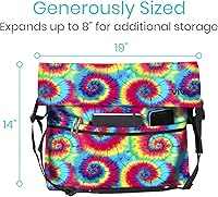 Vista 61 de Bolsa para silla de ruedas, Floral púrpura