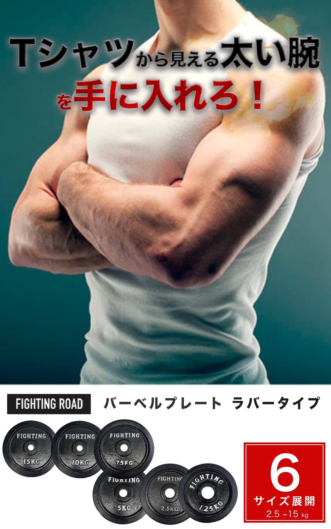 ファイティングロード FIGHTING ROAD ダンベルプレート17.5キロ