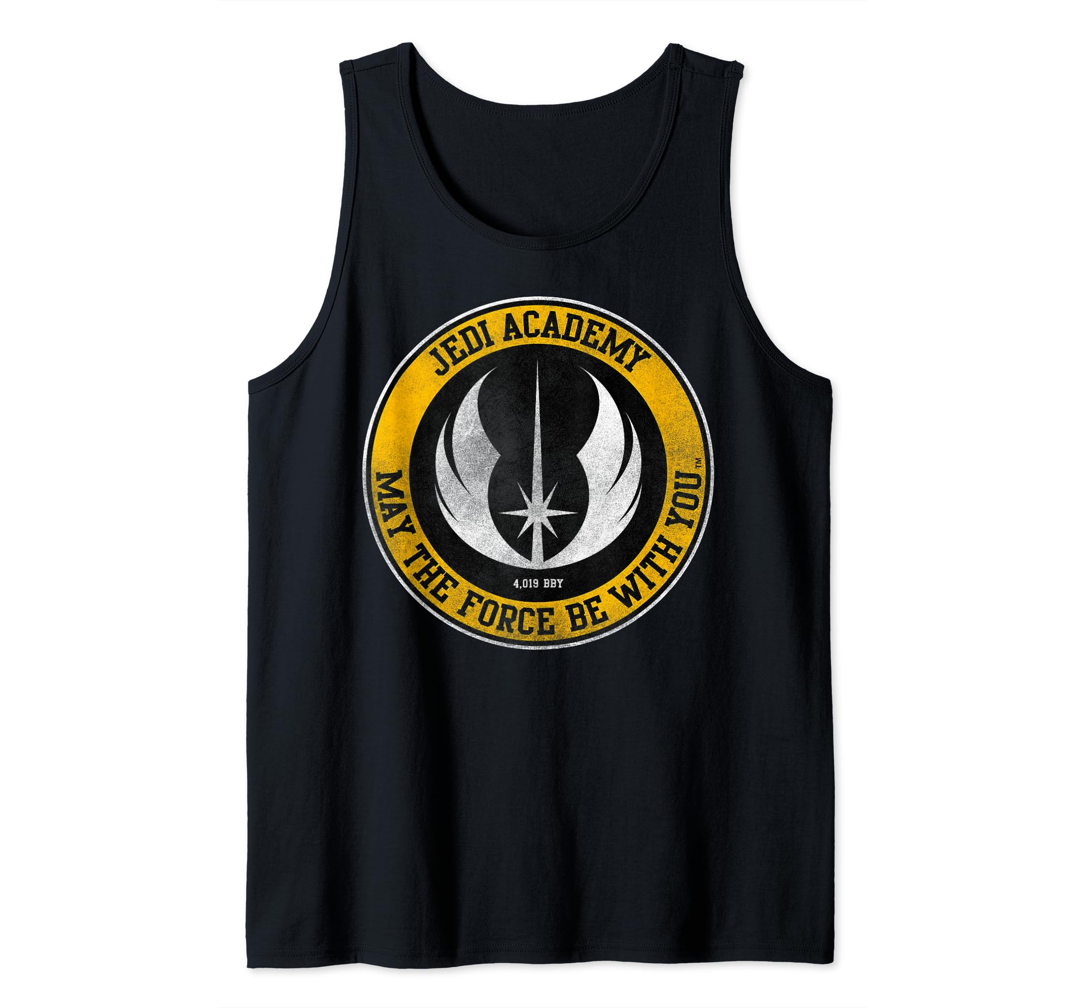 Star Wars Jedi Academy Gold Emblem Tank Top, Black
