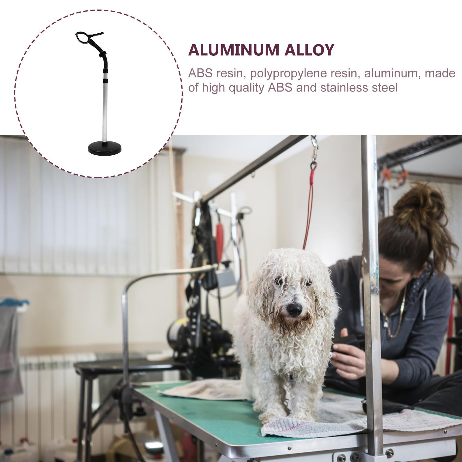 POPETPOP Praktischer Drehbarer Haartrocknerhalter aus Aluminiumlegierung und Abs mit 360 Grad Rotation Einfach zu Montieren für Schnelles Styling und Trocknen zu Hause