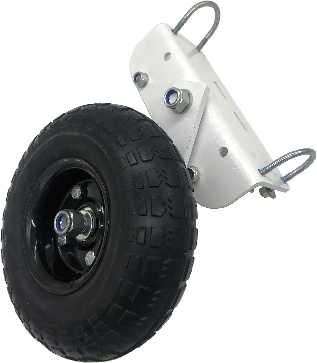 All Terrain Foam Tire Rotating Flip Over Mounting Wheel Kit for Portalbe Freestanding Soccer Football Goal Range Box Compatible with Forza Alu110