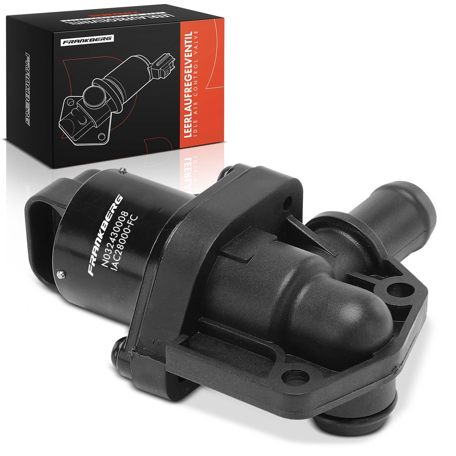 Frankberg Válvula de control de velocidad de ralentí 4 Polos gasolina | Compatible con: M.e.g.a.n.e I Clásico LA0/1, Caja de tráfico II FL, Plataforma/chasis Trafic II EL