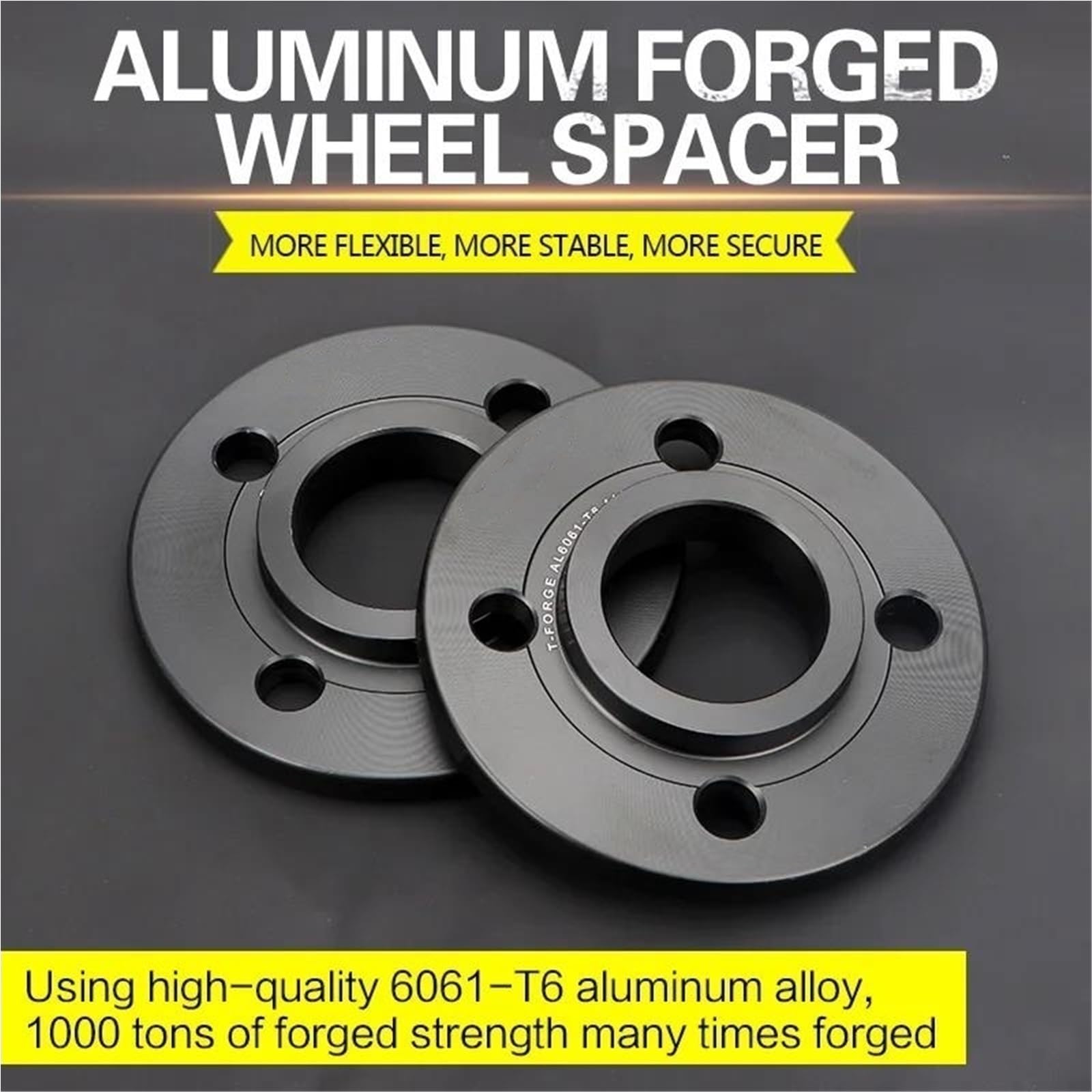 Separadores Ruedas Coche Adaptador Espaciador de Rueda PCD 4x100 CB 54,1 mm para Peugeot 107 108 (2 Piezas 15/20/25/30/35 mm) espaciadores Cubo Coche(2PCS 5mm spacers)