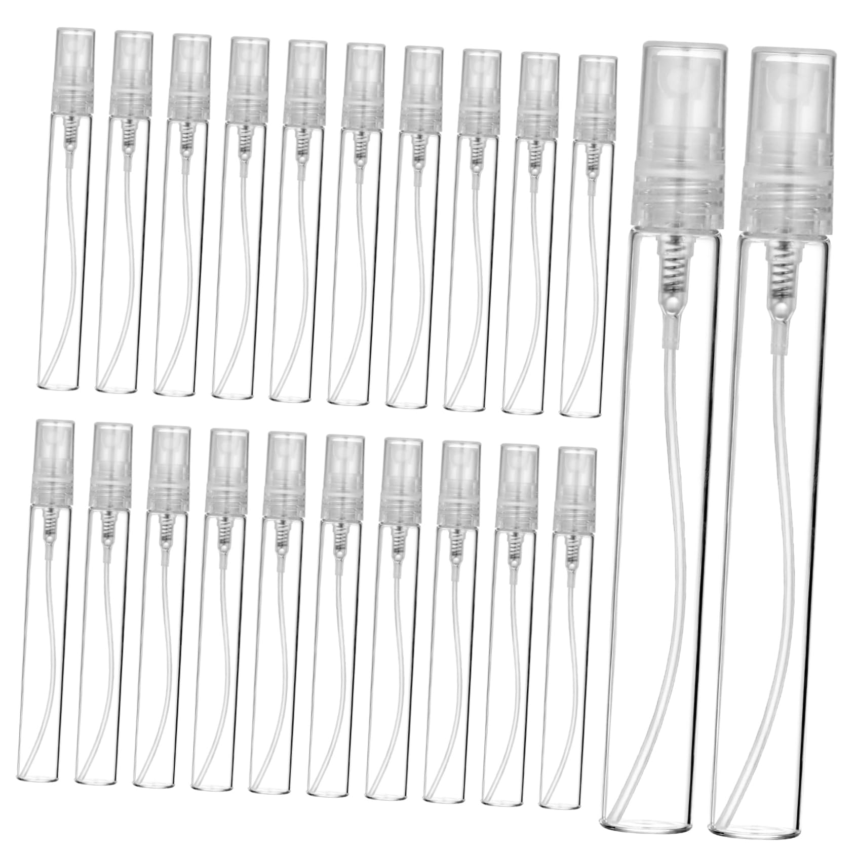 70piezas Botellas De Spray Reutilizables De Envase De Viaje Para Perfume Dispensador De Maquillaje Diseño Transparente Para Cosméticos y Cuidado Piel