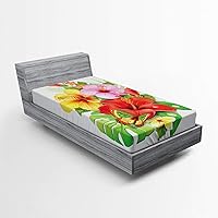 Vista 28 de Sábana Ambesonne bajera, ajustable, multicolor, en colores y tres tamaños