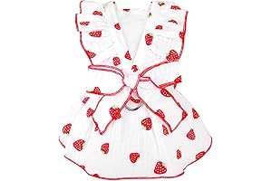 Adorable Strawberry Dog Dress for Small Dogs, the Perfect Summer Outfit