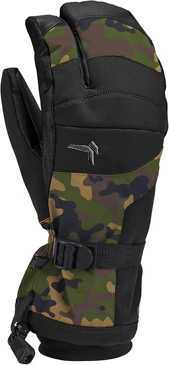 Kombi Mens Storm Cuff 3-Finger Soft Warm Insulated Waterproof Breathable Comfortable Durable Winter Skiing Gloves