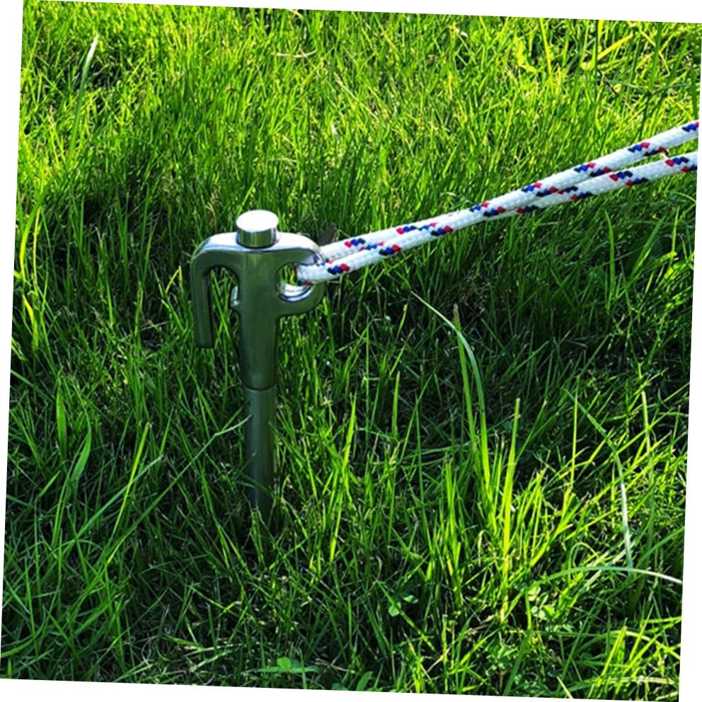 Estacas de camping PRETYZOOM de acero inoxidable para tiendas 7